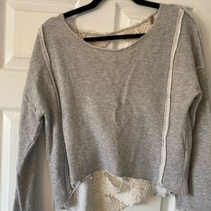 Free People Open-Back Sweater